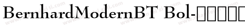 BernhardModernBT Bol字体转换